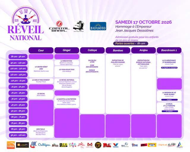 Programme du samedi